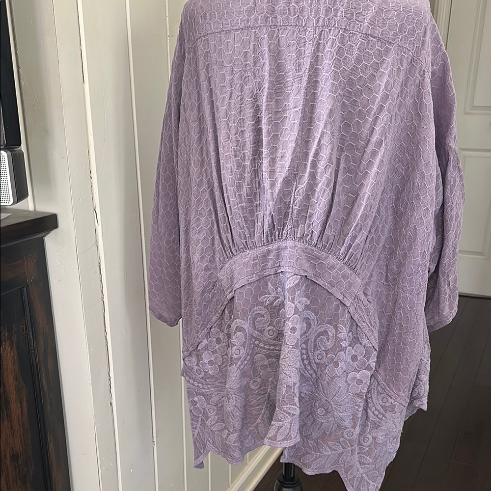 Lavender Kimono Cardigan - Picture 2 of 3